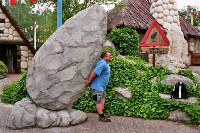 So ein Hinkelstein ist auch nicht schwerer als ein Rucksack