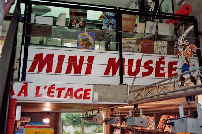 In der Librairie Goscinny ist ein Mini-Goscinny-Museum untergebracht