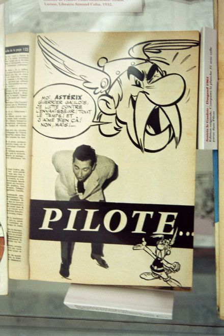 Werbung fr Pilote: Die erste verffentlichte Asterix-Zeichnung